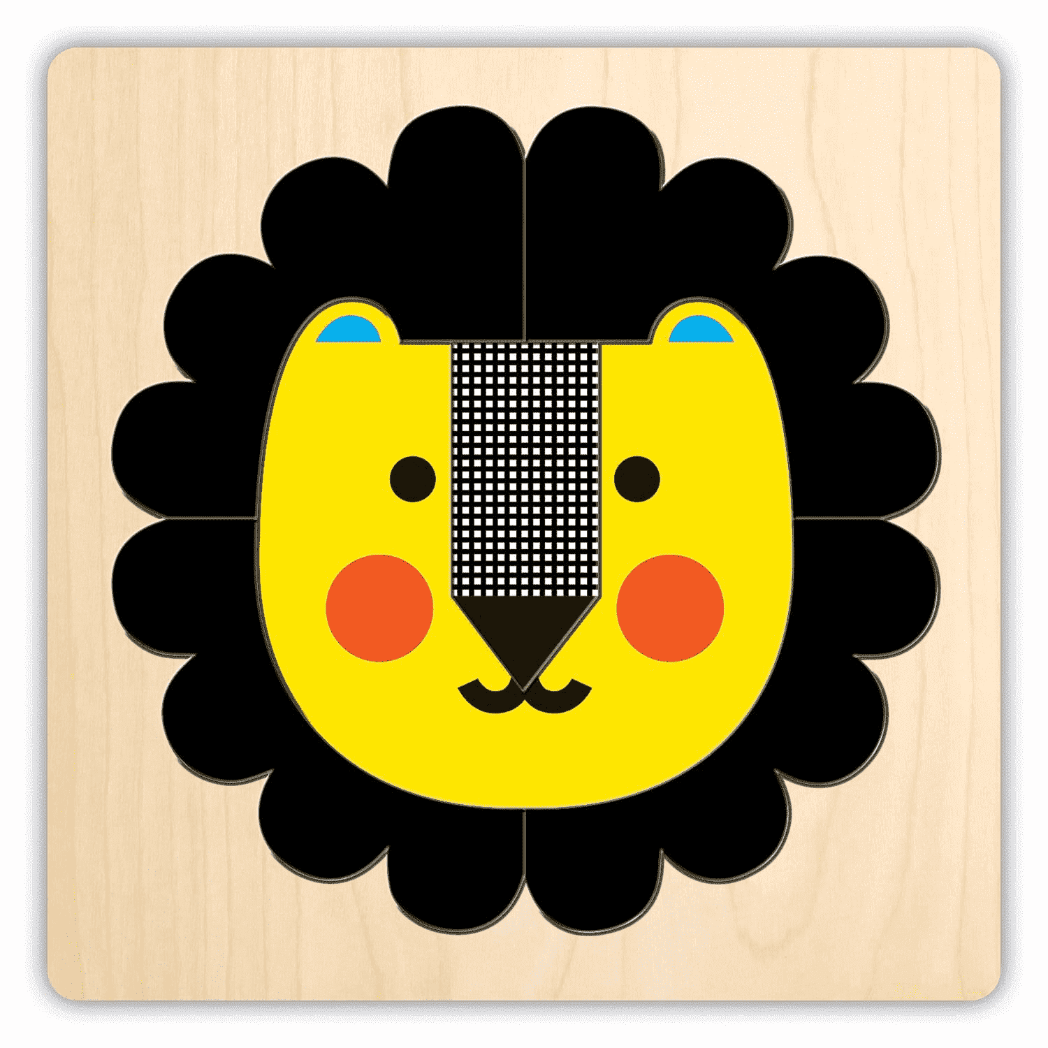 Download Buy Mudpuppy - 4 Layer Wooden Puzzle - Animal Face