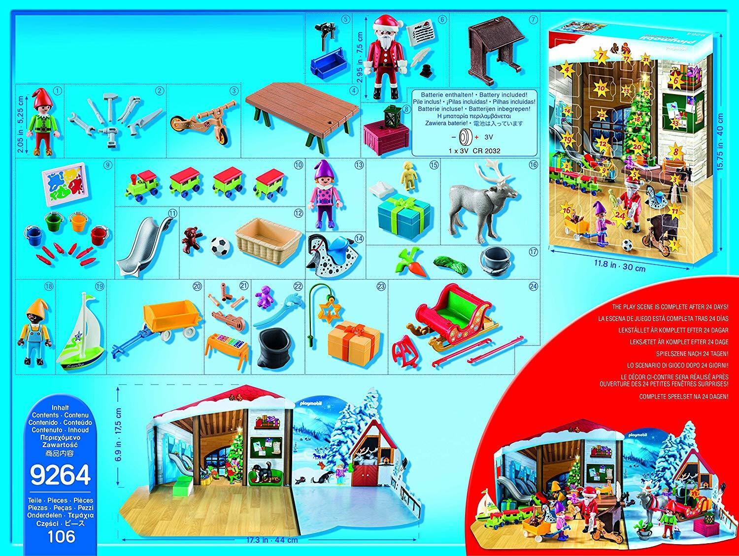 Buy Playmobil Advent Calendar Santa's 9264