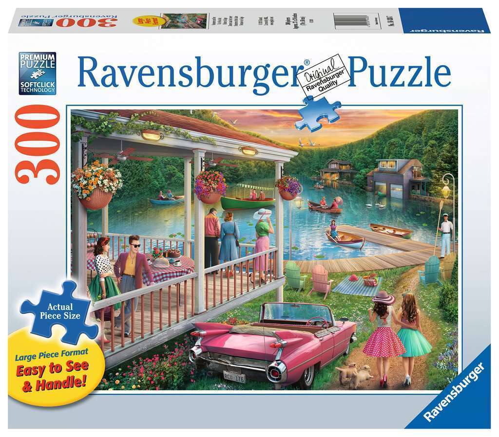 Buy Ravensburger - Summer at the Lake Large Format Puzzle 300pc