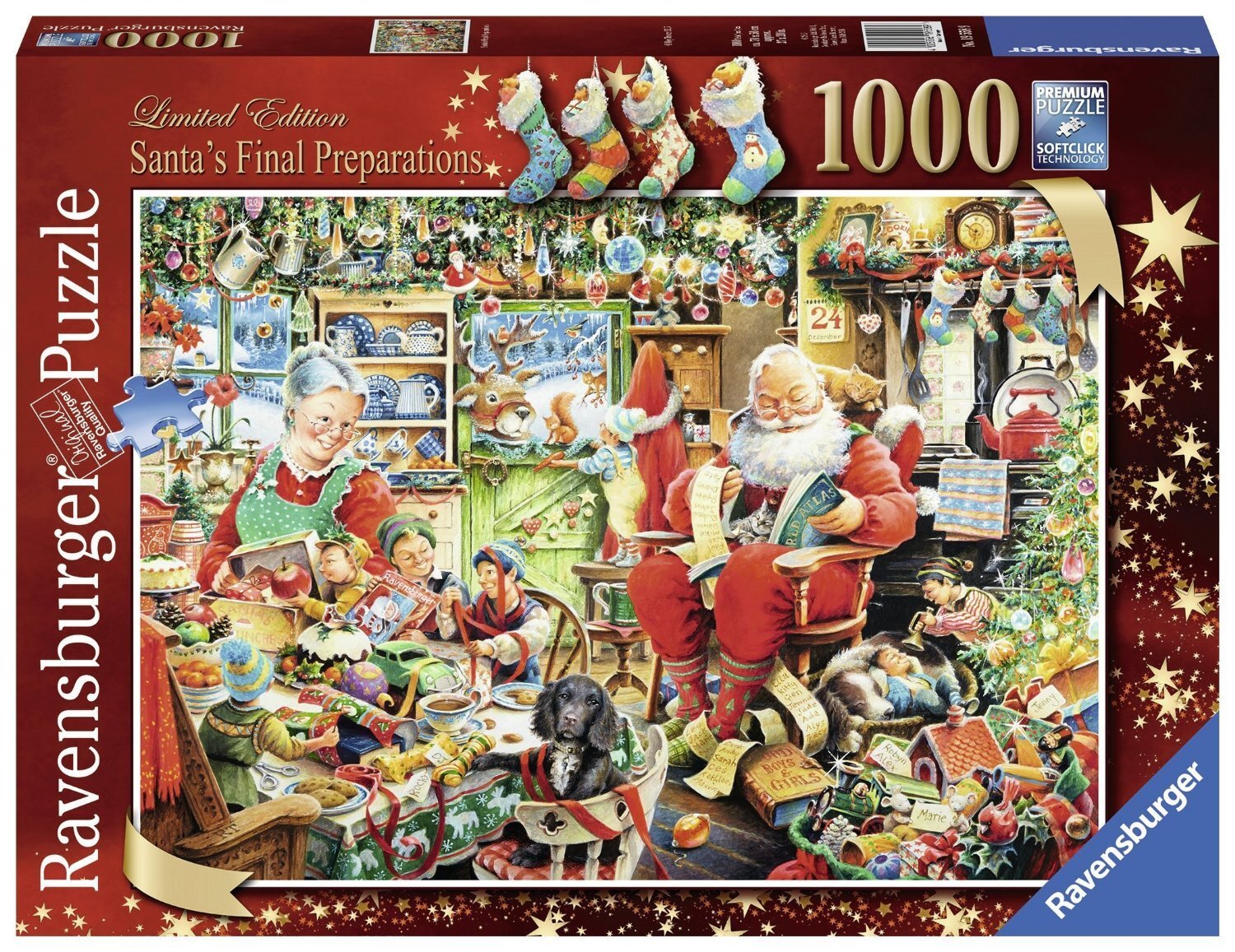 Buy Ravensburger Santa S Final Preparations Puzzle 1000pc