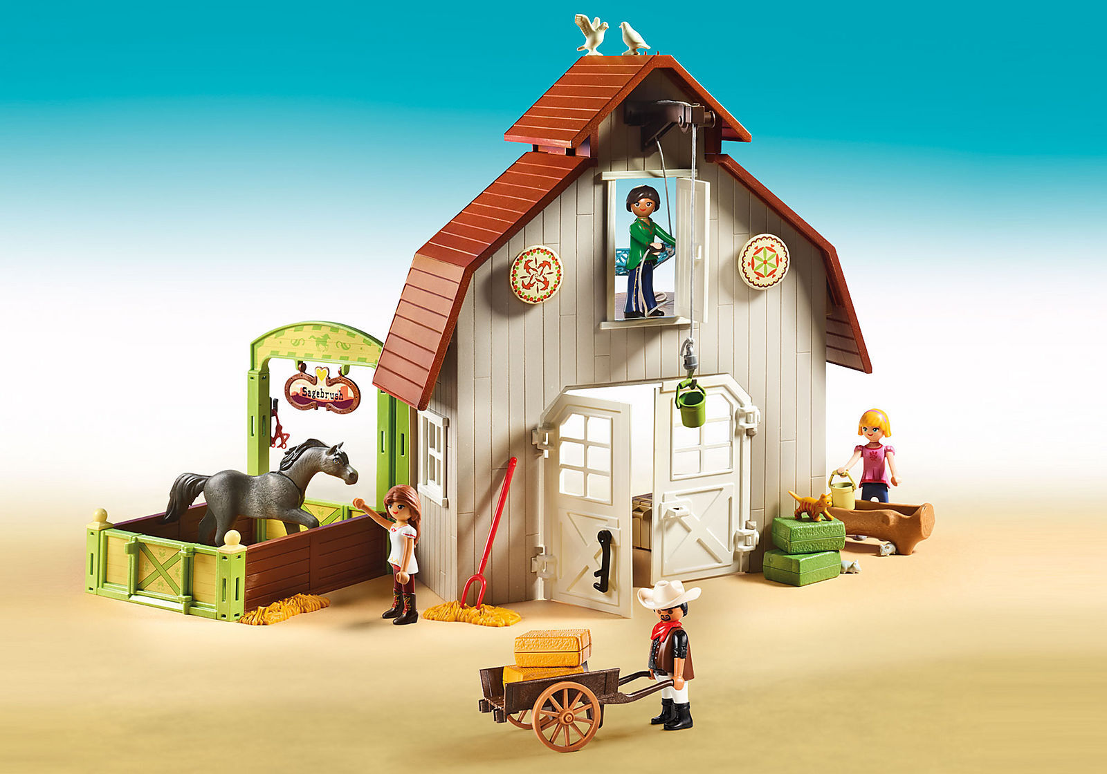 Buy Playmobil - Spirit - Barn with Lucky, Pru & Abigail 70118