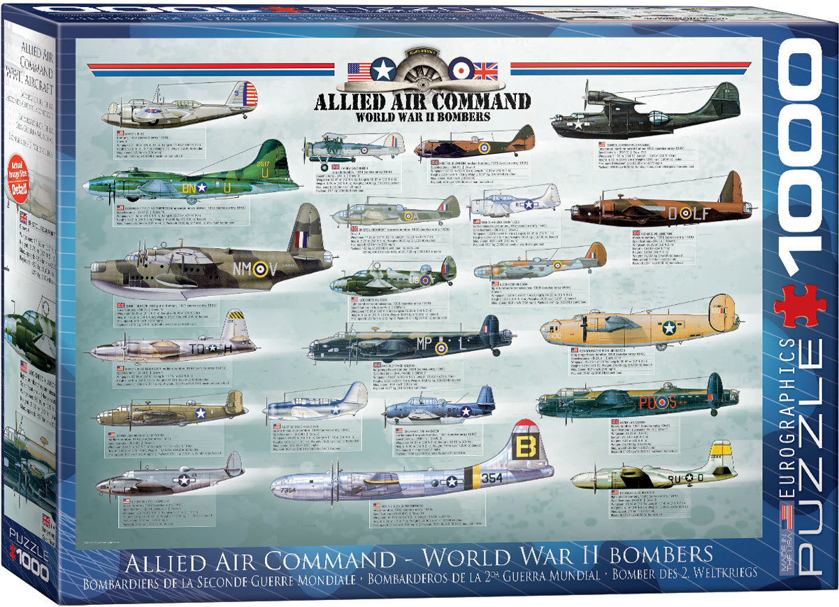 Buy Eurographics - Allied Air Command WWII Bombers Puzzle 1000pc