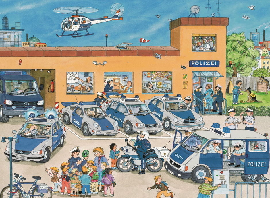 Buy Ravensburger - Police District Puzzle 100pc