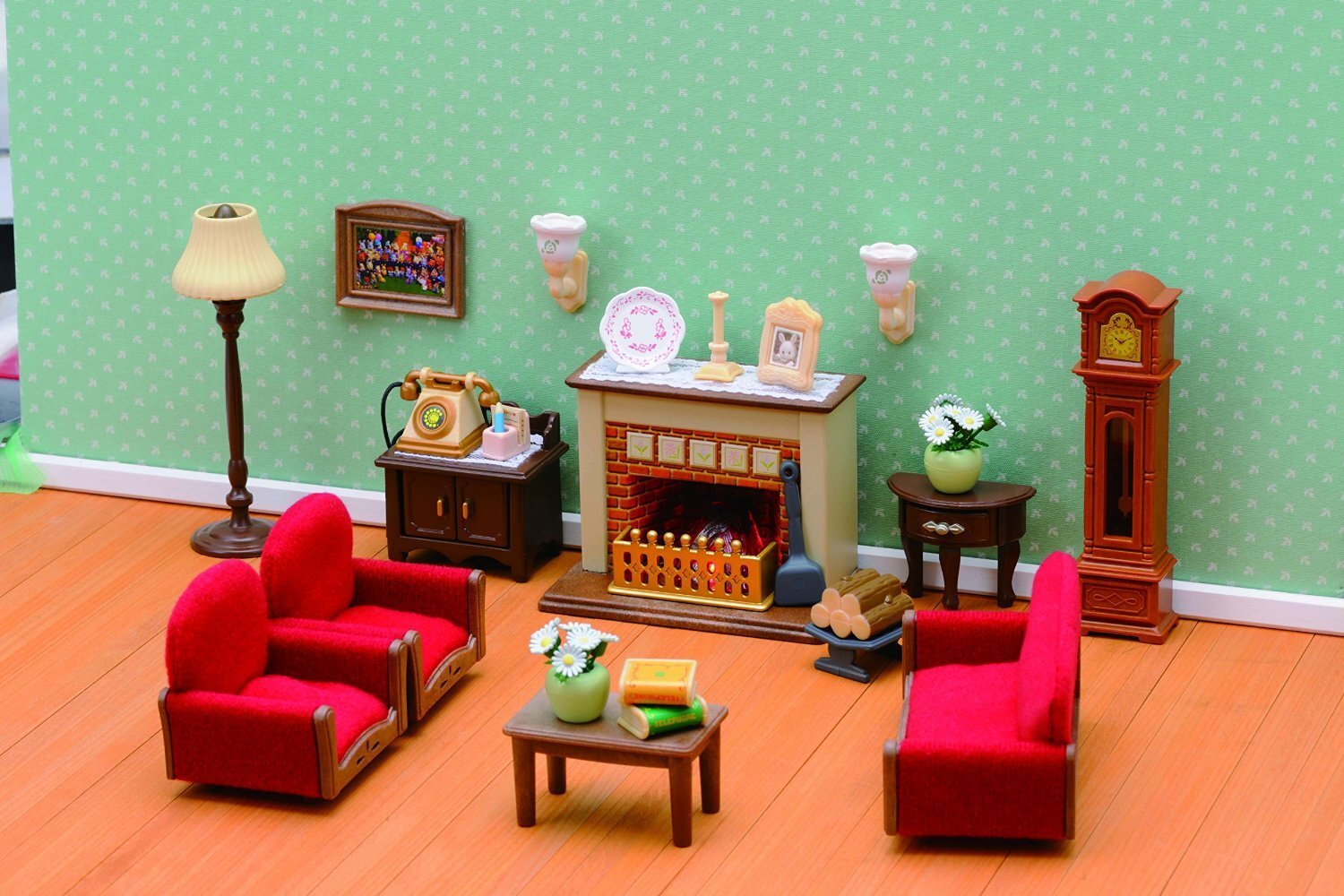 sylvanian luxury living room set