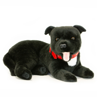 Bocchetta - Pepper Black Staffordshire Bull Terrier Plush Toy 35cm