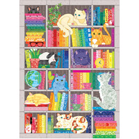 Cobble Hill - Rainbow Cat Quilt Puzzle 1000pc