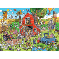 Cobble Hill - Farmyard Folly Family Puzzle 350pc