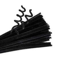 EC - Chenille Stems Black (100 pack)