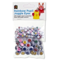 EC - Rainbow Pupil Joggle Eyes (250 pack)