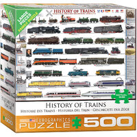 Eurographics - History of Trains Large Piece Puzzle 500pc