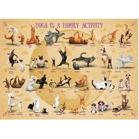 Eurographics - Yoga is a Family Activity Large Piece Puzzle 500pc