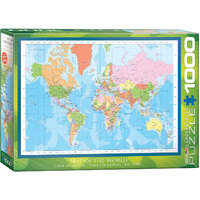 Eurographics - Modern Map of the World Puzzle 1000pc