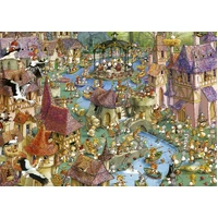 Heye - Ruyer, Bunnytown Puzzle 1000pc