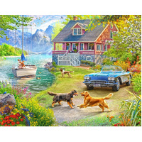 Holdson - A Road Less Travelled - Summer Lake House Puzzle 1000pc