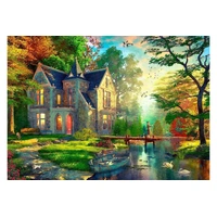 Holdson - Cottage Charmers Fishing At The Cottage Lodgefin Puzzle 1000pc