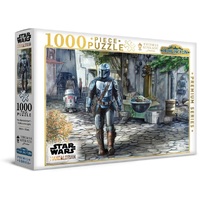 Harlington - Thomas Kinkade Star Wars - The Mandalorian - A Welcome Sight Puzzle 1000pc