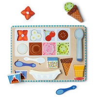 Melissa & Doug - Wooden Ice Cream Magnetic Puzzle Play