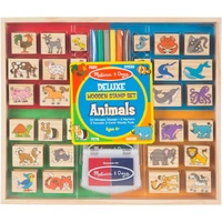 Melissa & Doug - Deluxe Wooden Stamp Set - Animals