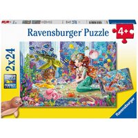 Ravensburger - Mermaid Tea Party Puzzle 2x24pc