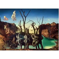 Ravensburger - Swans Reflecting Elephants, Salvador Dali Puzzle 1000pc