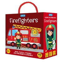 Sassi - Firefighters Puzzle & Book Set