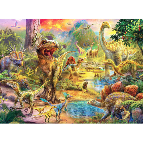 Anatolian - Landscape Of Dinosaurs Puzzle 500pc