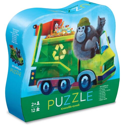 Crocodile Creek - Go Gorilla Mini Puzzle 12pc