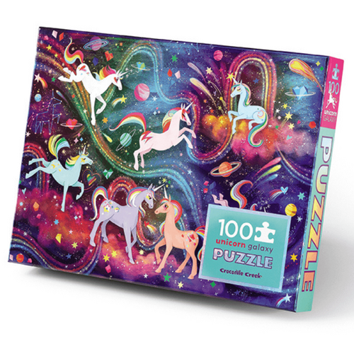 Crocodile Creek - Unicorn Galaxy Holographic Puzzle 100pc