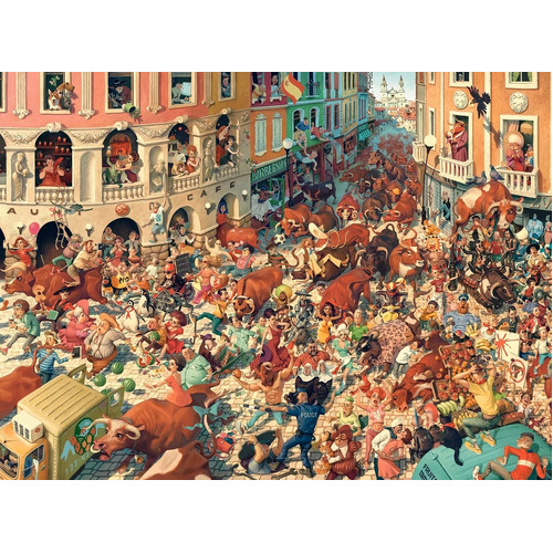 Castorland - Bull Run in Pamplona Puzzle 3000pc