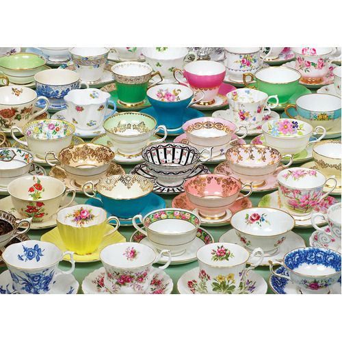 Cobble Hill - Tea Cups Puzzle 1000pc