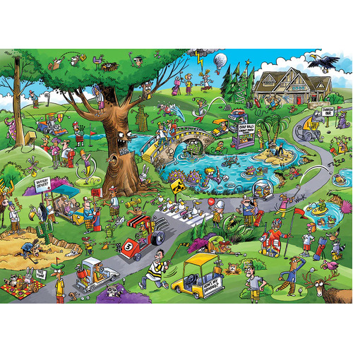 Cobble Hill - Doodletown Par For Course Puzzle 1000pc