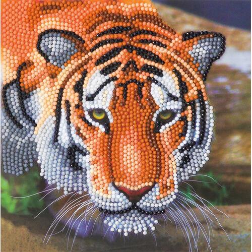 Craft Buddy - DIY CrystalArt Card Kit - Tiger