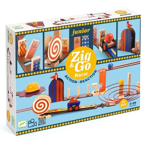 Djeco - Zig & Go Junior Racer Set 52pc