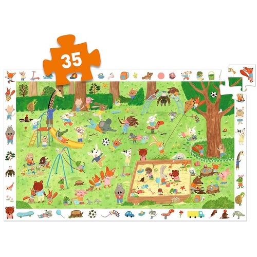 Djeco - Little Friends Garden Observation Puzzle 35pc