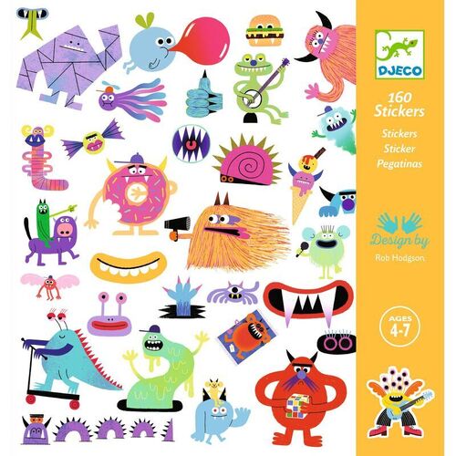 Djeco - Monster Stickers