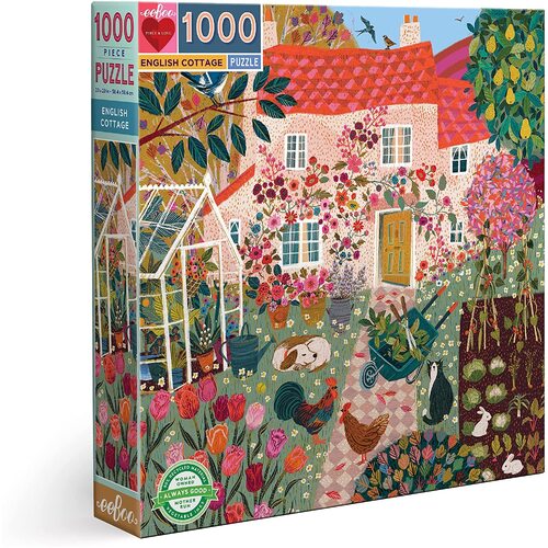 eeBoo - English Cottage Puzzle 1000pc