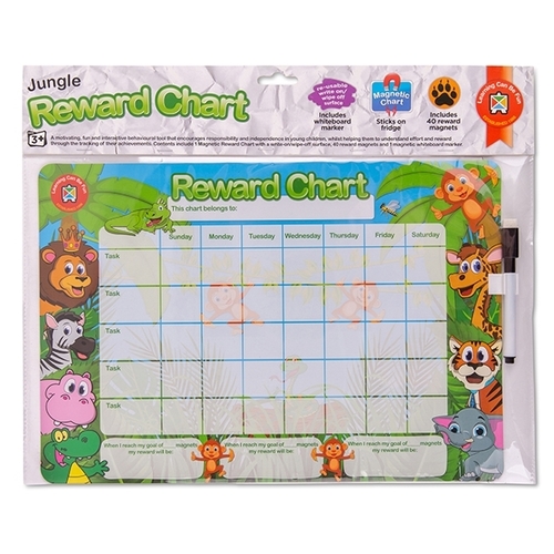 Learning Can Be Fun - Jungle Magnetic Reward Chart (DAMAGED PACKAGING)