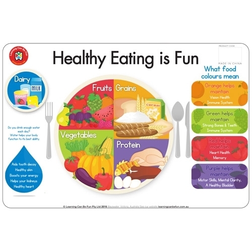 Buy Learning Can Be Fun - Healthy Eating Is Fun Placemat