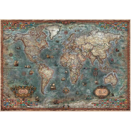 Educa - Historical World Map Puzzle 8000pc