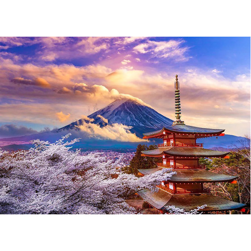 Enjoy - Fuji Mountain in Spring, Japan Puzzle 1000pc