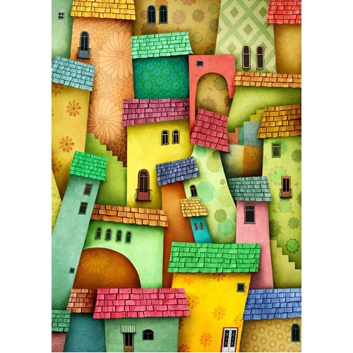 Enjoy - Joyful Houses Puzzle 1000pc