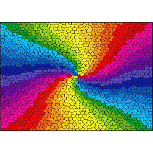 Enjoy - Stained Glass Rainbow Burst Puzzle 1000pc