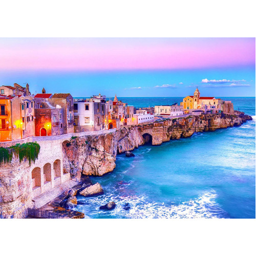 Enjoy - Vieste on the Rocks, Italy Puzzle 1000pc