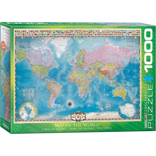 Eurographics - Map of the World Puzzle 1000pc