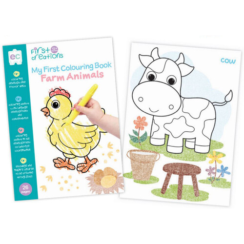 First Creations - Farm Animals Colouring Book