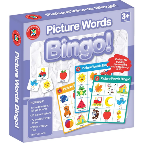 Learning Can Be Fun - Picture Words Bingo