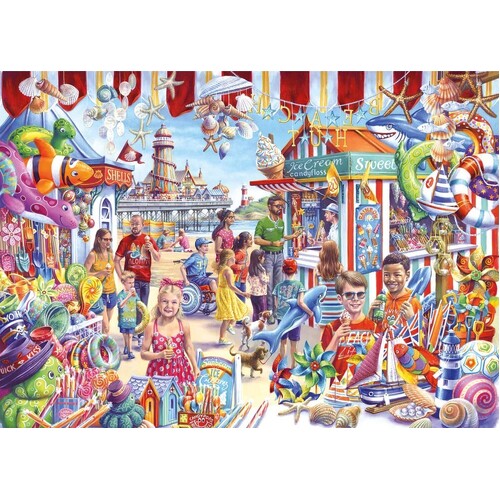 Gibsons - Seaside Souvenirs Large Piece Puzzle 250pc