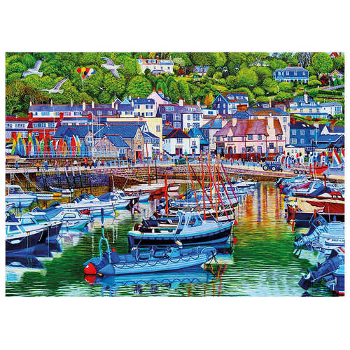 Gibsons - Lyme Regis Harbour Puzzle 1000pc