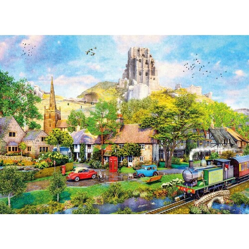 Gibsons - Below Corfe Castle Puzzle 1000pc