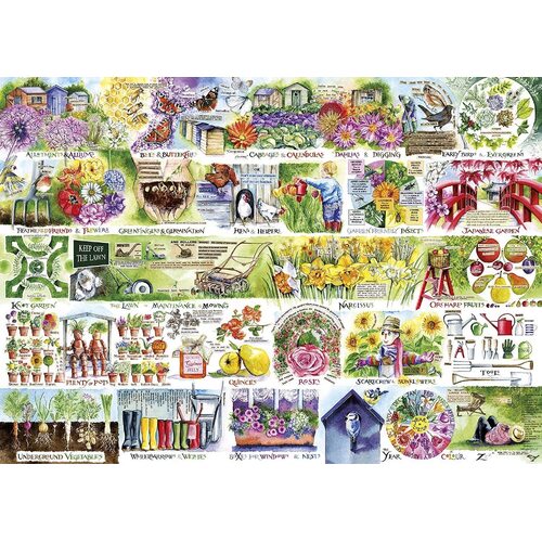 Gibsons - Wheelbarrows & Wellies Puzzle 1000pc